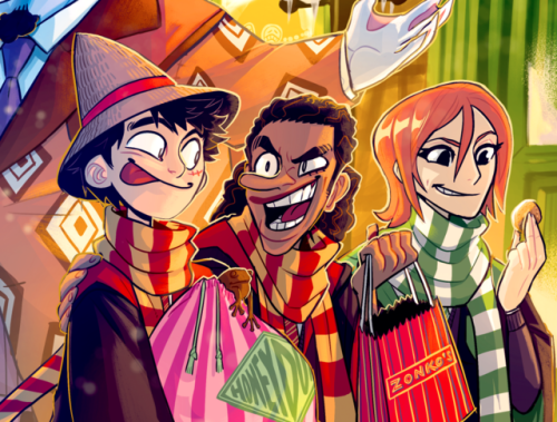 beecher-arts:Here’s previews of two of my pieces for the @expectopatronumzine!!It’s a mutli-fandom crossover with Harry Potter!!!!One is a My Hero Academia comic The other is a One Piece pic! :D