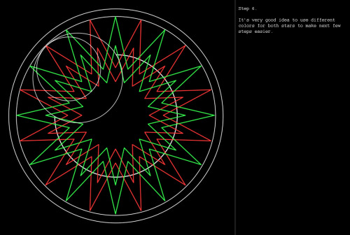 osi8m:  how to spell circles like here:  or here:  for photoshop, thought as long as your program allow to make elipses, or other shapes and use layers, it should work too :P 