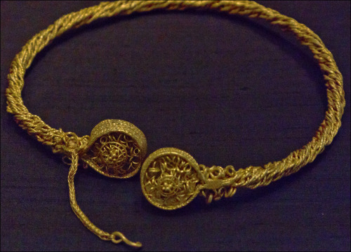 ancientart:  The intricate golden torcs of the Stirling Hoard. The Stirling Hoard consists