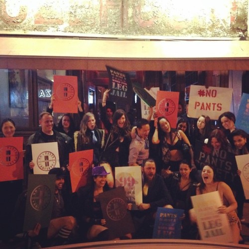 <p>Ran into some people who’ve lost their pants! @nopantssociety happy no pants day! #nopants #toronto  (at Czehoski Restaurant)</p>