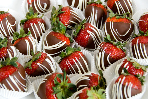 get-motivation:  Some Chocolate Covered Strawberry food porn for ya! :) I really would love some strawberries covered in dark chocolate right now!