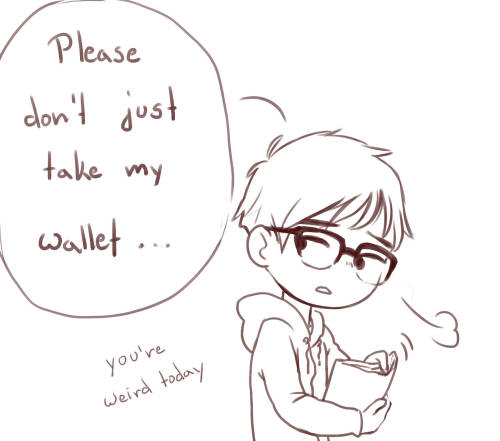 kamisscheisse:  Part 1 This is based off a textpost i can’t find anymore,fuck…it was the idea that instead of paying him money,Victor proposes to Yuuri or something like that ,if you know the original post please send me the link,i would be really