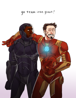 pancakiest:   &ldquo;c’mon rhodey, lighten up! we just defeated a kaiju. and lived.&rdquo; &ldquo;tones, everyday with you is like a non-stop kaiju battle.&rdquo; &ldquo;ouch. that hurt, sourpatch. but we both know that’s not entirely true.&rdquo;