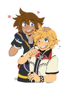 mellysketches:  I have a lot of feelings for Roxas and Sora okay 😢