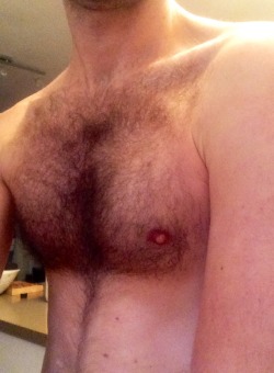 gob-smack:  I sprang a hairy chest when I