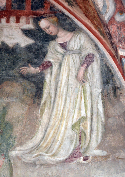 St. George and the Princess; mural in the Cappella del Bembo in the Castello Pallavicino Casali, att