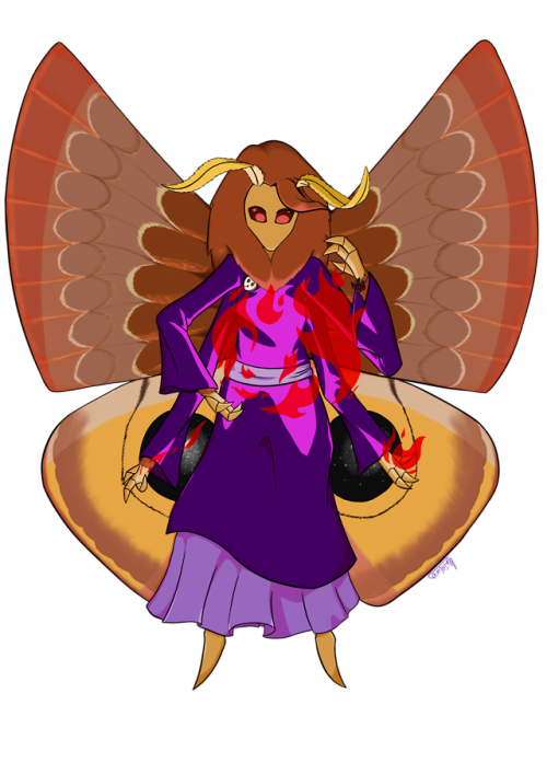 A return to Dice Funk moths. This time I decided to draw Lala, an Io Moth , because she sounded fun.