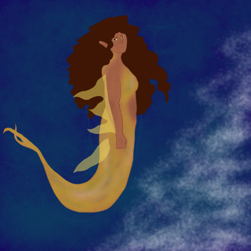 elalas:People were drawing merpeople? Well, I present Mer!Elsa!