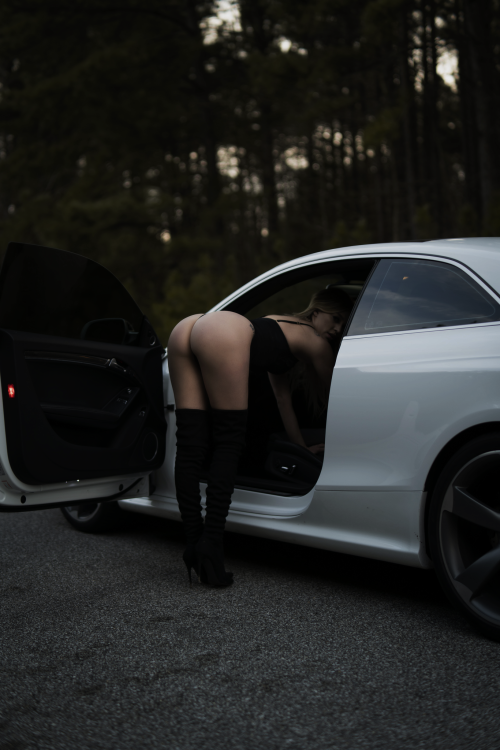 Hopping In The Audi.
