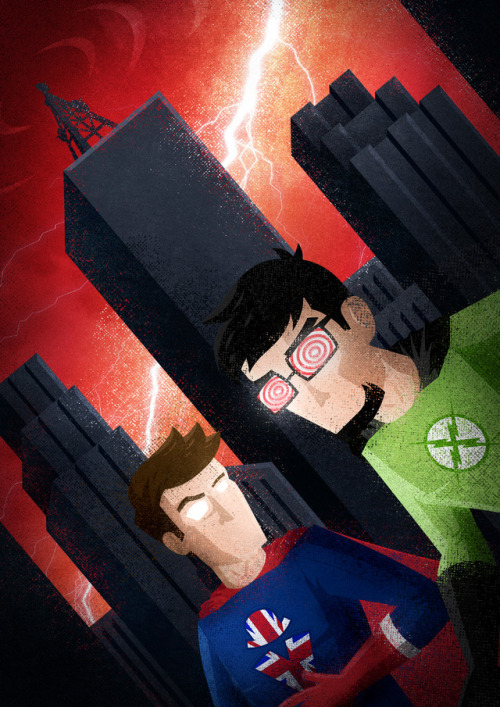 Xray and Vav posterA loooong gestated idea, Inspired by Batman the Animated Series