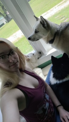 Appreciation post for my gorgeous girl and our sweet pups. Love when she sends pics