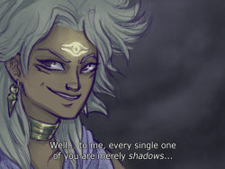 changeinenthalpy:  Screencap redraw! …except I kinda changed the angle and thus also the composition a bit too much? Oops I normally really dislike chaotic evil “hehe look at me I’m going to cause you so much pain” villains, but I make a very