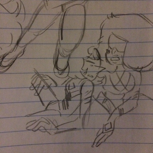 cherubgirl:  Sketches from rhinocio‘s Tenacity!!! It took me two hours to read,