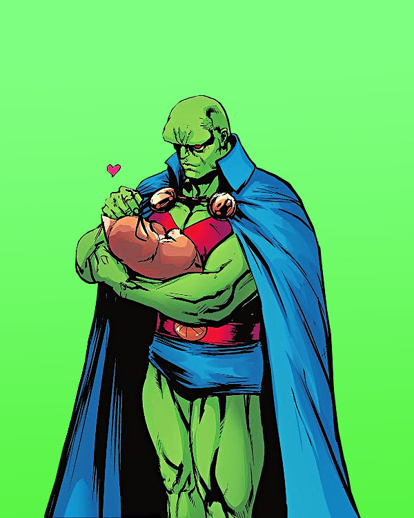 Superheroes or Whatever — [id: one edit of Martian Manhunter from DC Comics ...