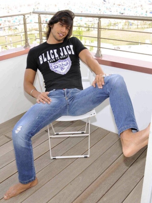 Barefoot Male in Clothes adult photos