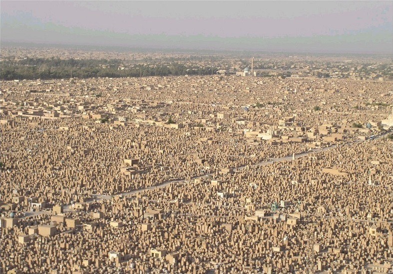 peterfromtexas:  Wadi Al-Salaam is an Islamic cemetery, located in Shia holy