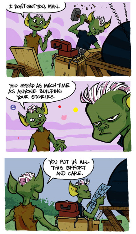 brightwanderer:lovingmyselfishard: fuckyeahcomicsbaby:   Different Stories Resonate with Different People   I will always reblog this.  I once spent three hours scouring the internet to find this comic again, I will not let that be repeated.