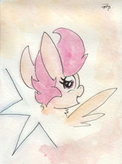 slightlyshade:Lucky us! It’s Scootaloo’s wing flap of positivity! ^w^