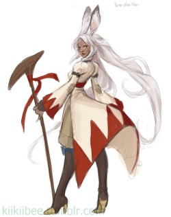 kiikiibee:  White Mage, now in color! 