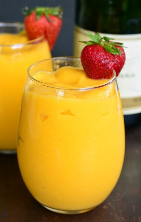 foodffs - 3 Ingredient Mango Champagne SlushiesFollow for...