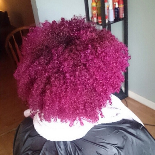 magenta locks. :) 