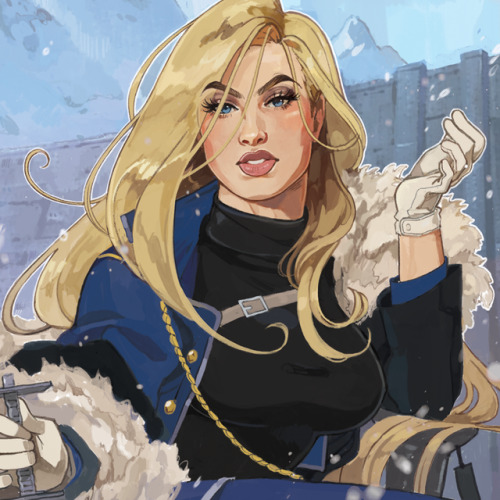 artbyalexis:  a new print for ECCC! i’ve been meaning to do an olivier pin-up for an extremely long time now follow me on twitter @/alexisparade! 