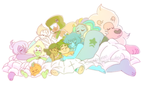 cieldoberman:I love the #StevenUniverse  family, they all deserve a nap after what they’ve been thro