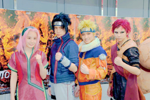 sasusakuparadise:  Naruto Stage Play -- Sakura, Sasuke, Naruto and Gaara ♡