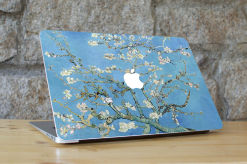 wordsnquotes:  culturenlifestyle:Artistic Computer Decals Inspired by Classical Art WallMac produces artistic removable Macbook skins. They create colorful and photographic prints that would appeal to anybody and caters to every kind of personality.
