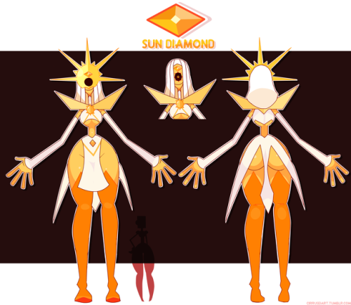 my roommate @tiyoisaghost wanted to make celestial body-themed diamonds, so i grabbed “Sun” since th