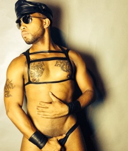 Black Muscle Ink Leather Kink