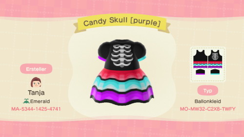 dresses for your animal crossing halloween party that fit the candy-skull masks 