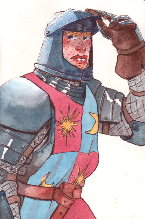 ayofandomthings:Drew Book!Brienne using watercolors this time. I had fun getting reacquainted with c