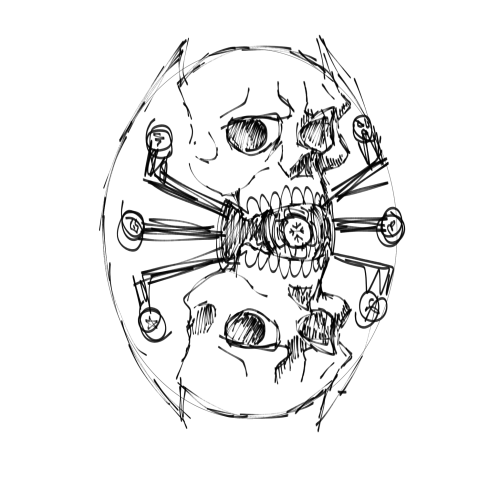 I Don't Really Draw Anything, So I'll Show You The Concept Of A Shield Created In The Likeness Of A Calabrass,