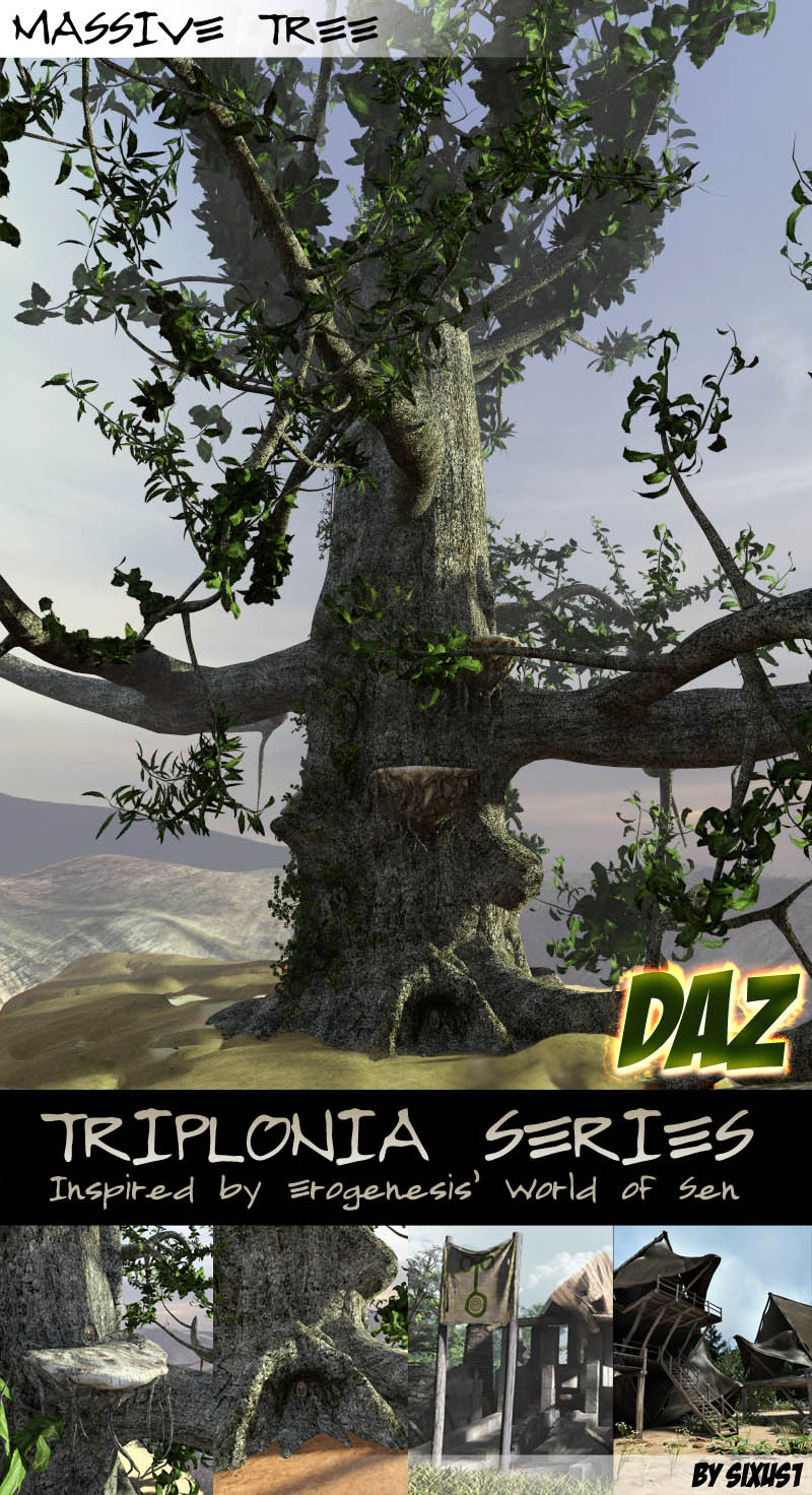That’s right! This tree environment is ready for all you Daz users as well!  Triplonia