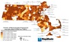 maptitude:
“  Massachusetts Property Tax Override Votes
Proposition 2½ in Massachusetts places a 2.5% ceiling on total property tax revenues annually as well as a 2.5% limit on property tax increases. A side effect of Proposition 2½ is that...