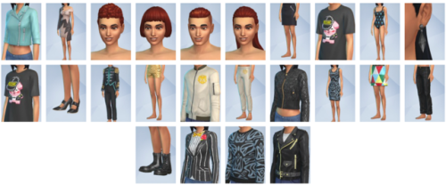 Create A Sim Items in The Sims 4 Moschino Stuff 