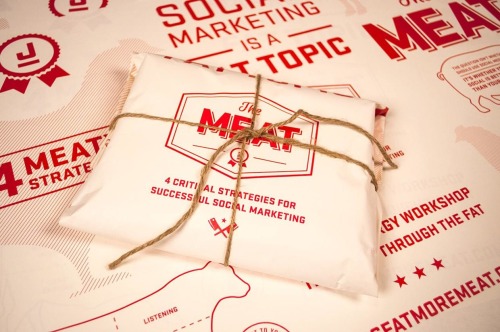 The MEAT—Social Marketing Workshop by Multiple OwnersPackaging design, direct mail, and printed mate