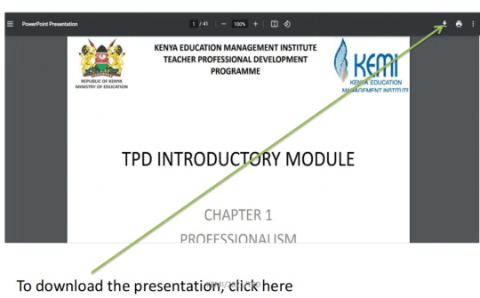 KEMI TPD Guide On Accessing eLearning Platform