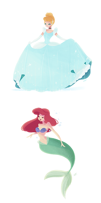 chachachabela:Hi! I want to show you a personal project :) Disney Princess.You can follow me on Instagram  :)BehanceThank You <3