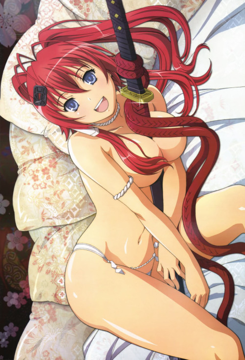 happihentai:  REQUEST: sorn261Yagyuu Juubei from Hyakka Ryouran Samurai Girls“Such a beauty, she is one of my favorites, tons of official ecchi art, hope you like my selections :)” -HAPPI