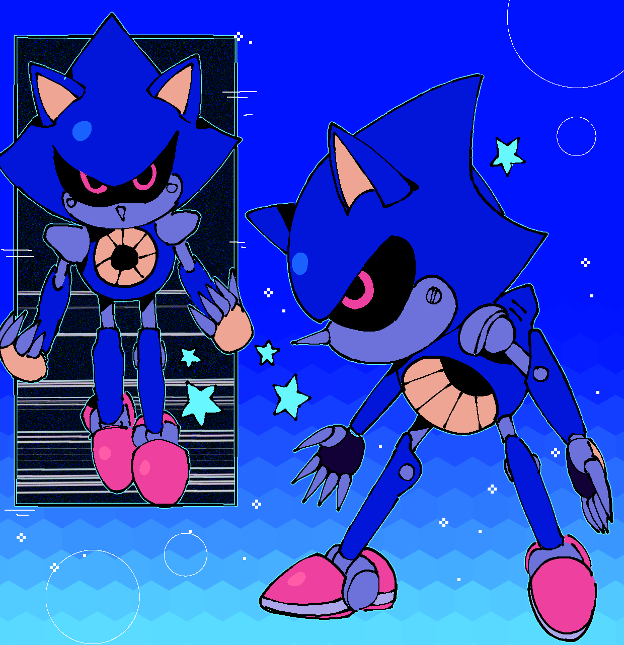 9474s0ul, sonic (series), sonic prime, amy rose, metal sonic