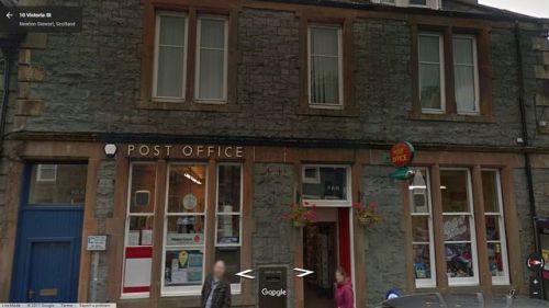streetview-snapshots:Post Office, Victoria Street, Newton Stewart