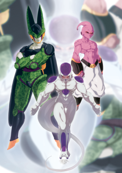 tovio-rogers:  the big 3 from DBZ. psd will be part of this month’s patreon