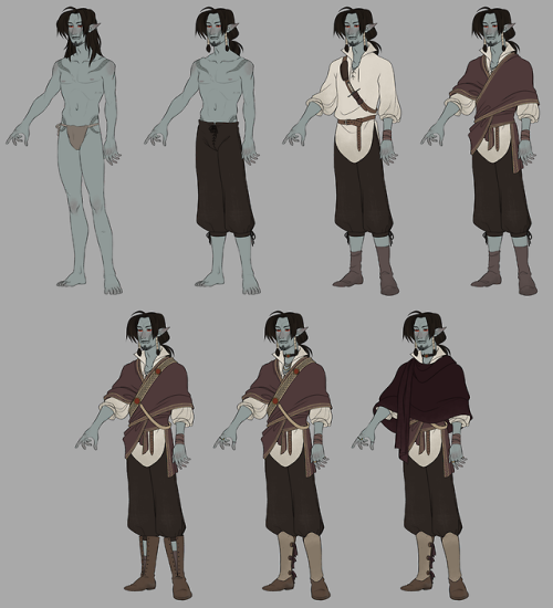 hyperionwitch-art: Hey, remember that time I did a reference sheet for basically just Tev and Dren’s outfits, but it was like 2 years ago and I’ve COMPLETELY changed the way I draw them?  Neat, here’s an update at long last, plus bonus material!