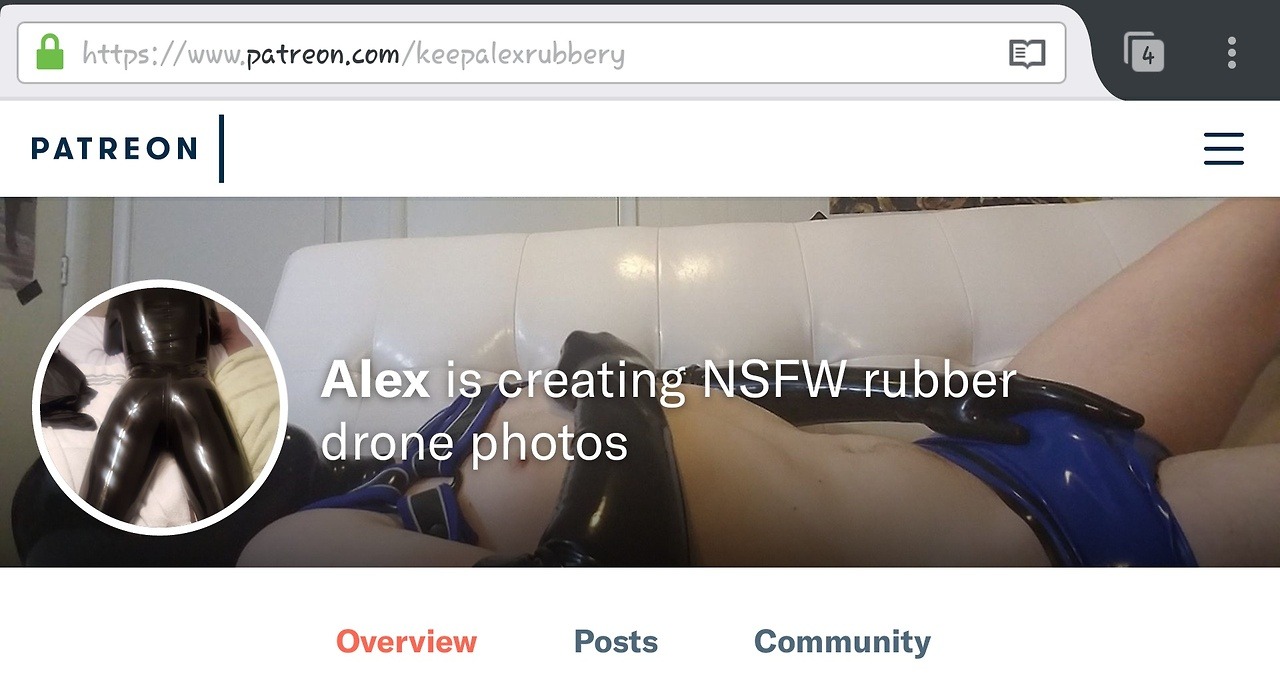 alexinrubber:  I made a thing.  https://www.patreon.com/keepalexrubbery  Don&rsquo;t