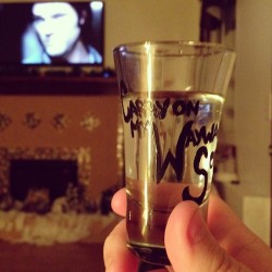 stopdeandasgay:  Watching Swan Song drinking passion fruit rum in my #supernatural shot glass with my bestie! #lifeisgood