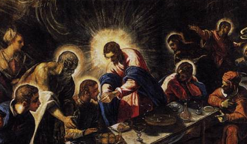 windsroad:Tintoretto's Last SupperRather than depicting the moment when Jesus says one of the Apostl