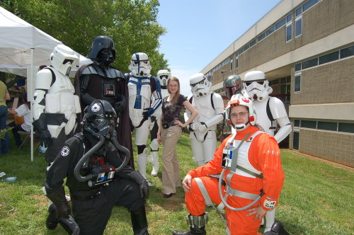 The Carolina Garrison at AB Tech for a fund raiser.