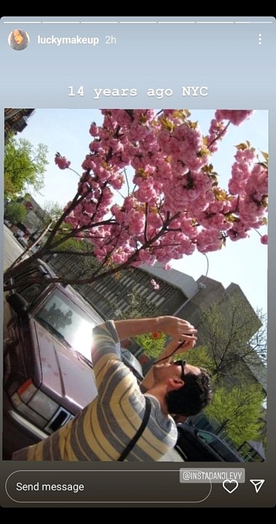 reasonandfaithinharmony:Just Dan, taking photos of flowering trees this past week…and 14 years ago.I